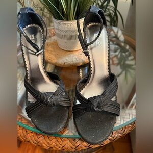 Black with sparkles high heels